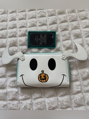 NEW Disney LoungeFly Nightmare Before Christmas Halloween Zip Around Wallet